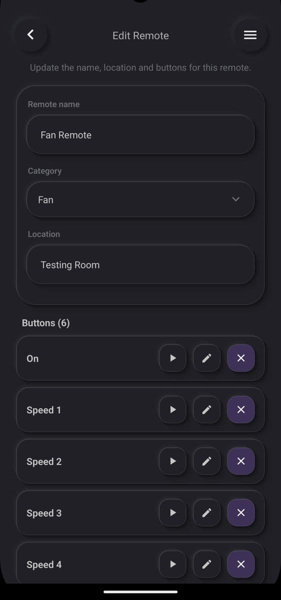 Custom: save the remote