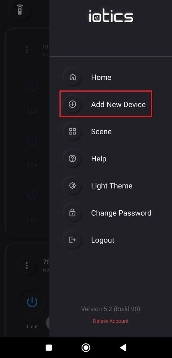 Tap Add New Device