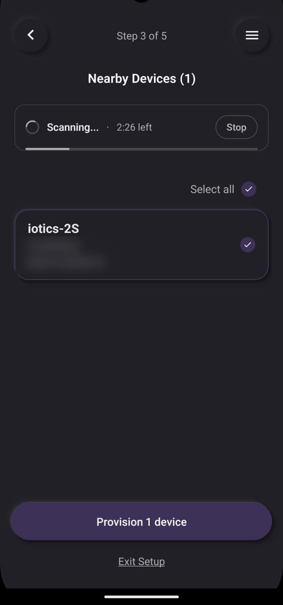 Select switches and provision