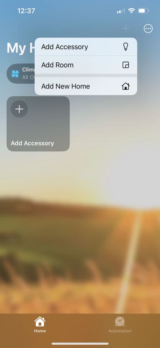 Tap Add Accessory