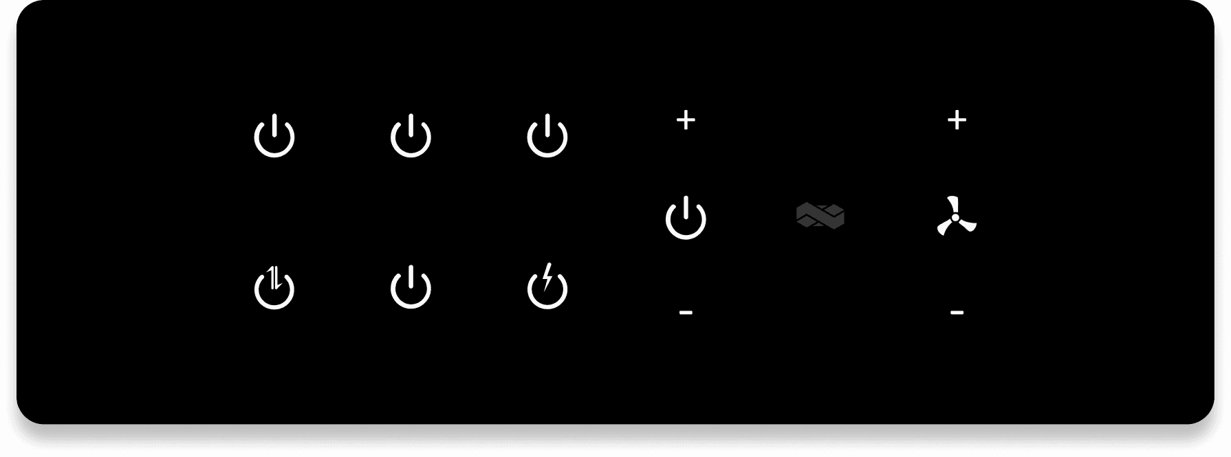 6 Switch + 1 Dimmer + 1 Fan