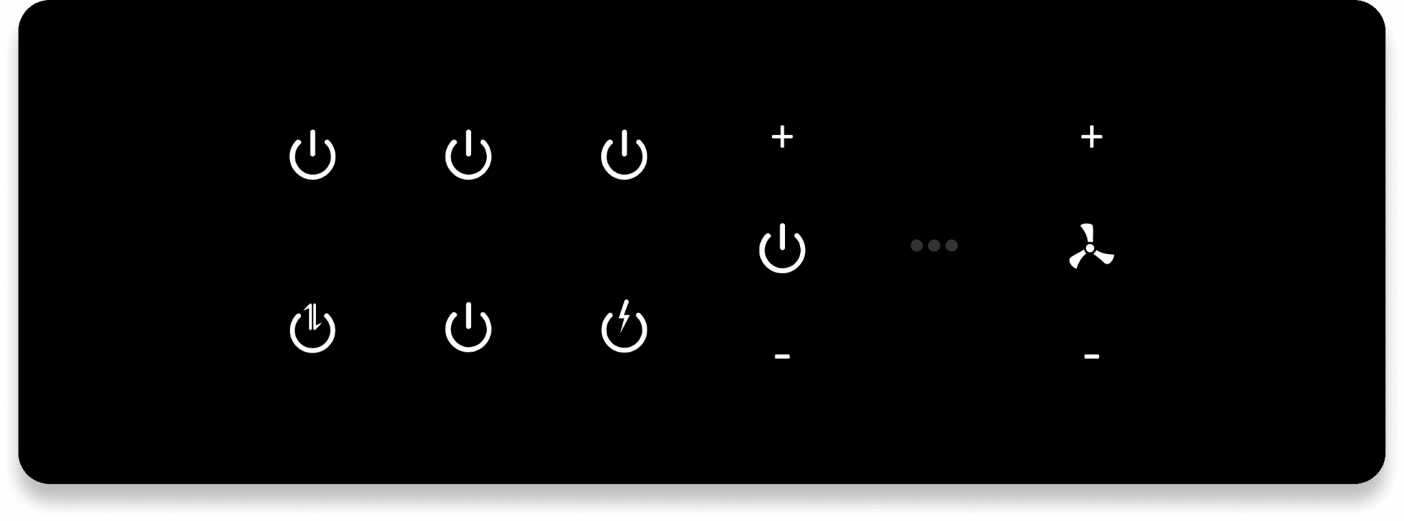 6 Switch + 1 Dimmer + 1 Fan