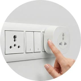 Press and hold the button