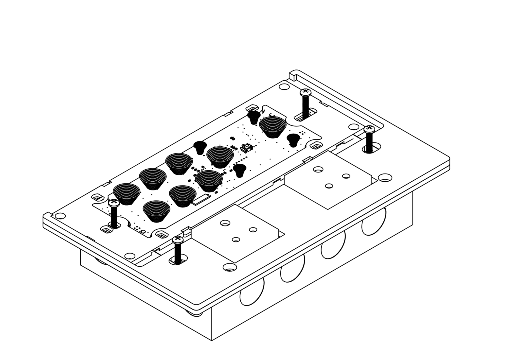 Fix the module to the box