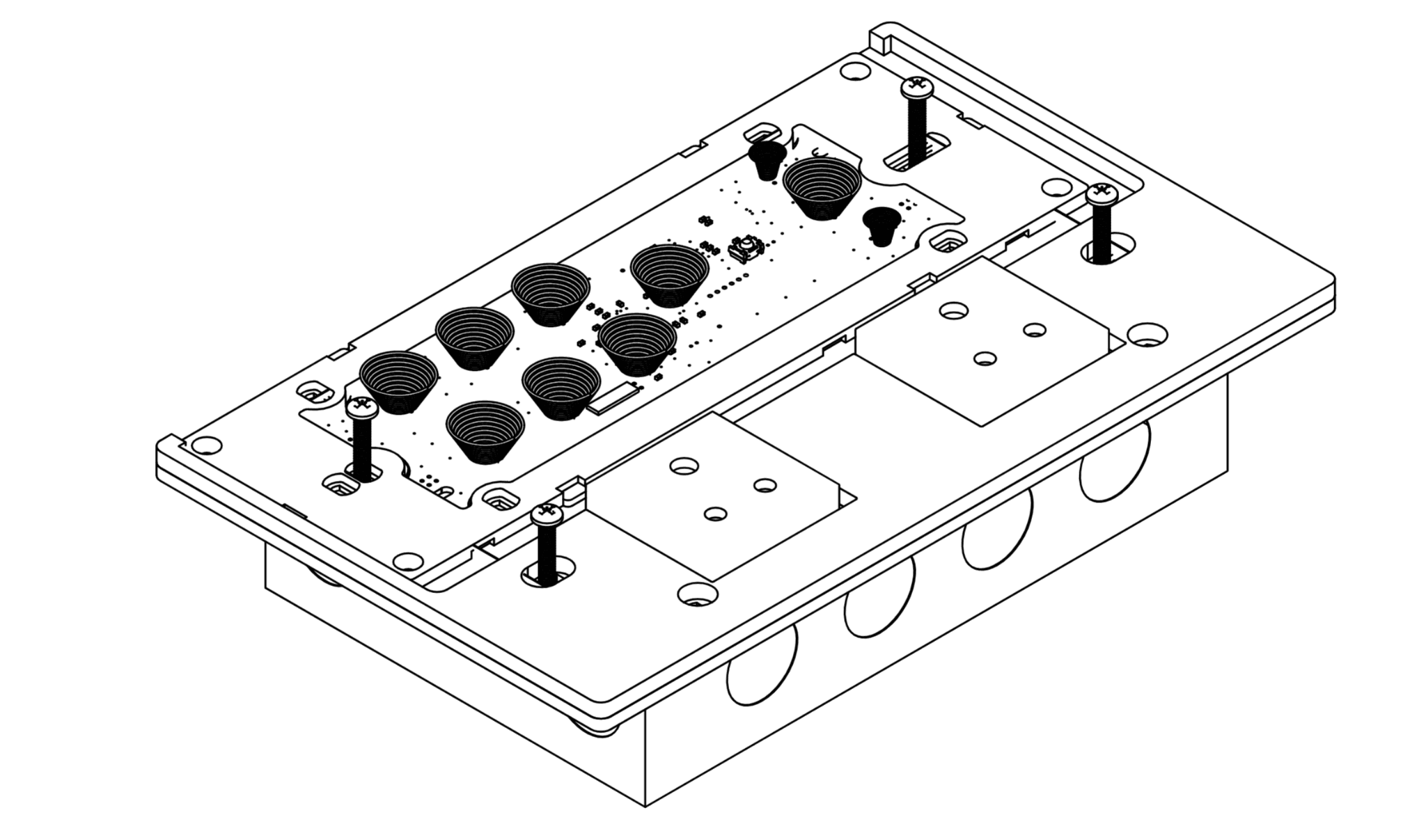 Fix the module to the box