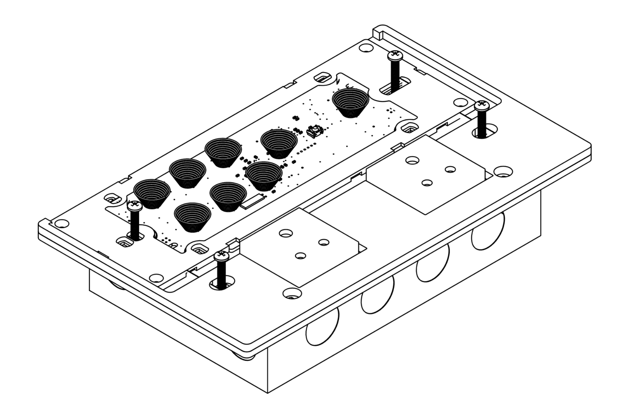 Fix the module to the box